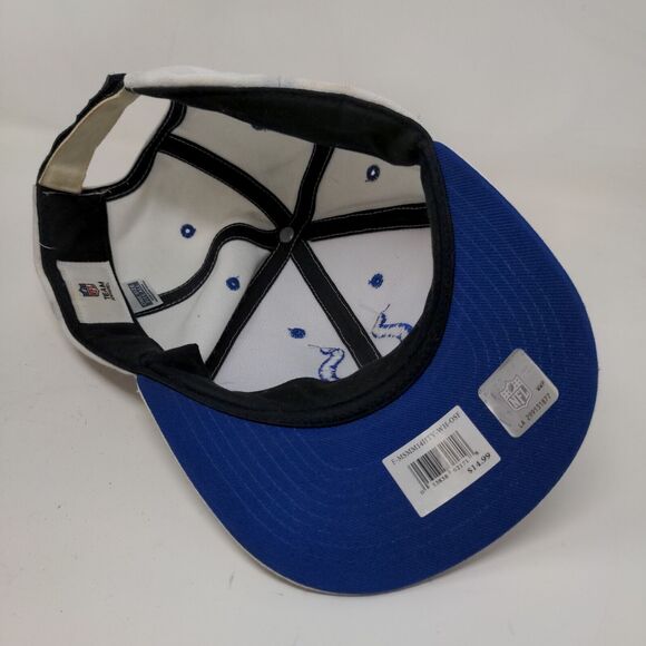 NFL Team Apparel Men's Strapback Hat White Size OSFA Embroidered Logo - Picture 10 of 13